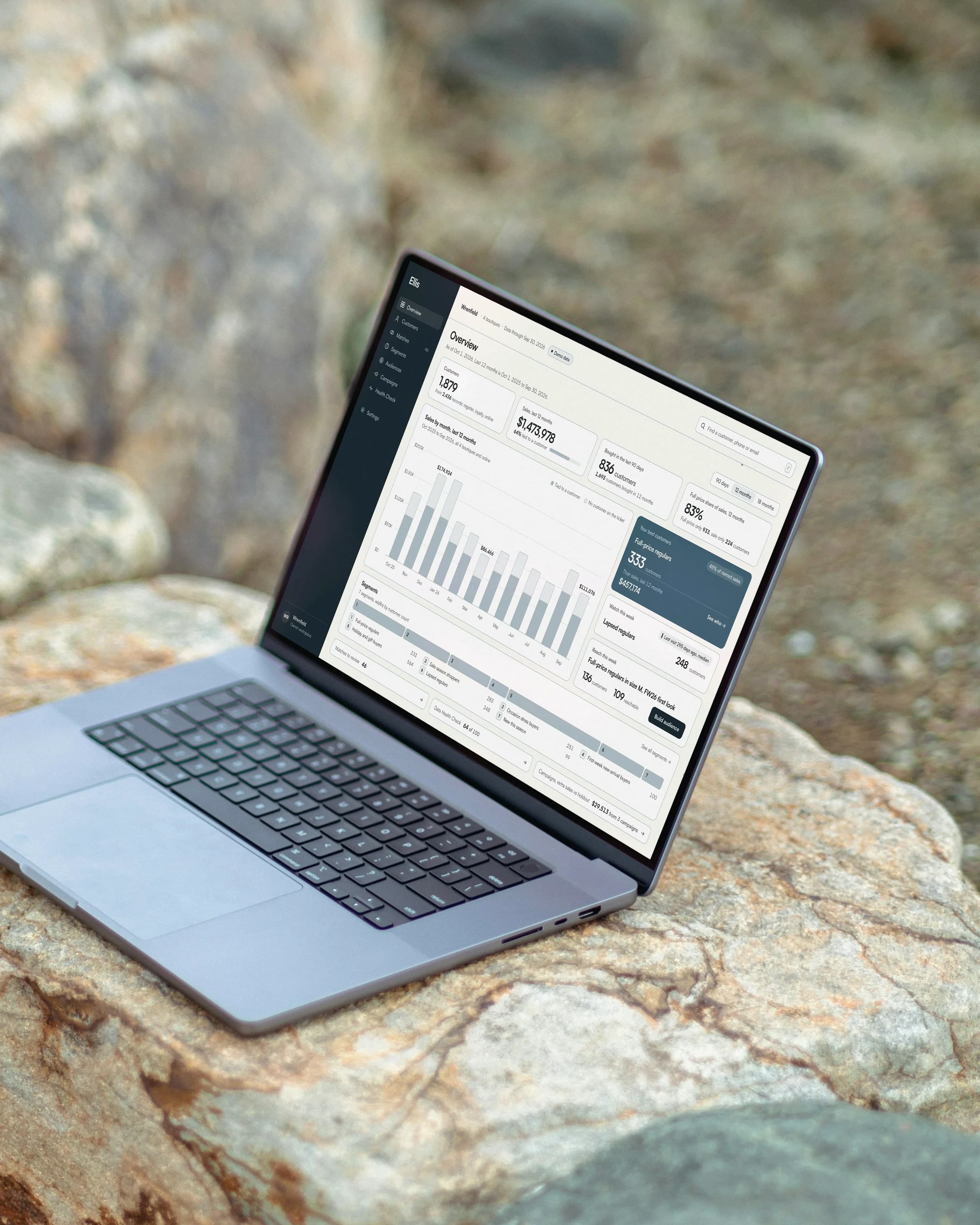 Loyalty Lab running on a laptop